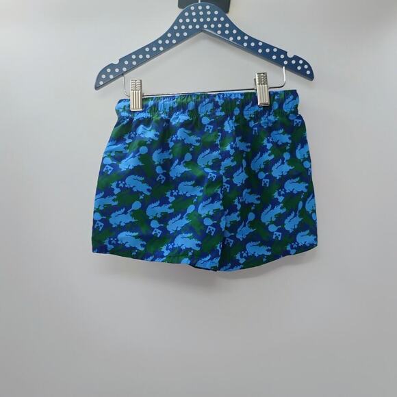 Lacoste Minecraft Creeper Swim Suit Boys Board Shorts Blue Green Pixel Art - Picture 8 of 11
